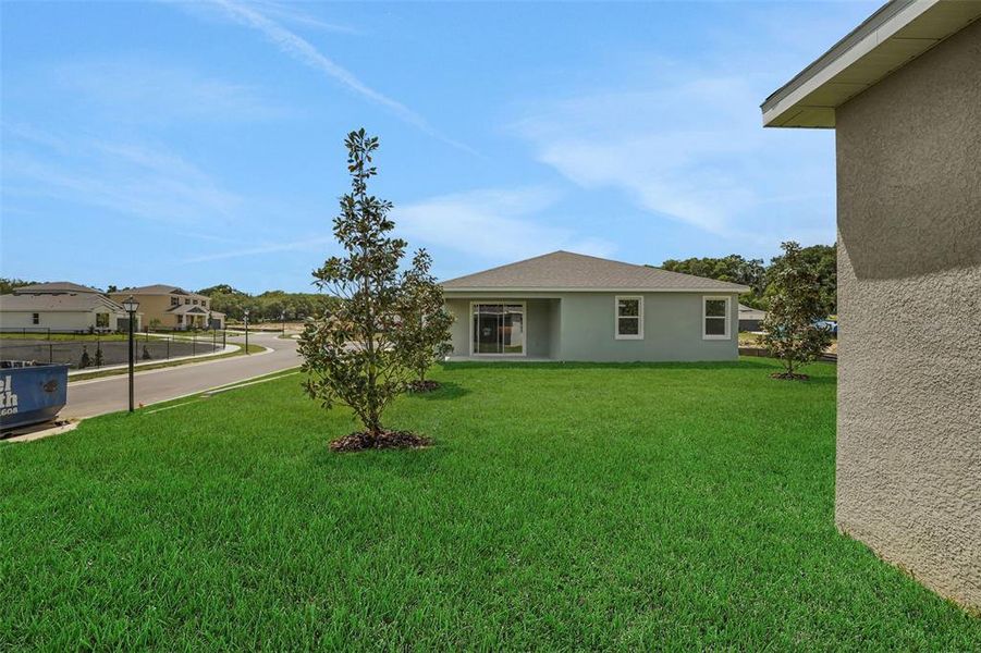 Exterior details and patio area of a home in Tuscan Hills, Dade City (Image 26).