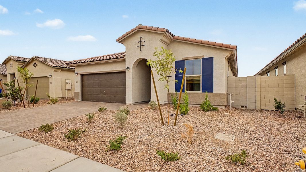 Larkspur Home Plan - Exterior Elevation A Spanish Colonial Larkspur Home Plan - Exterior Elevation A Spanish Colonial