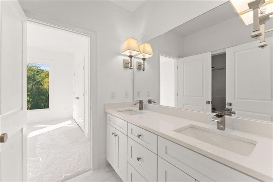 Furnished interior view inside a new home in , Cleveland (Image 13).