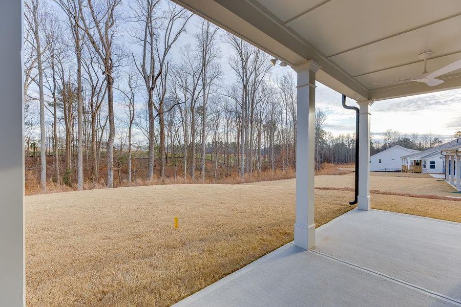 Exterior details and patio area of a home in , Hoschton (Image 24).