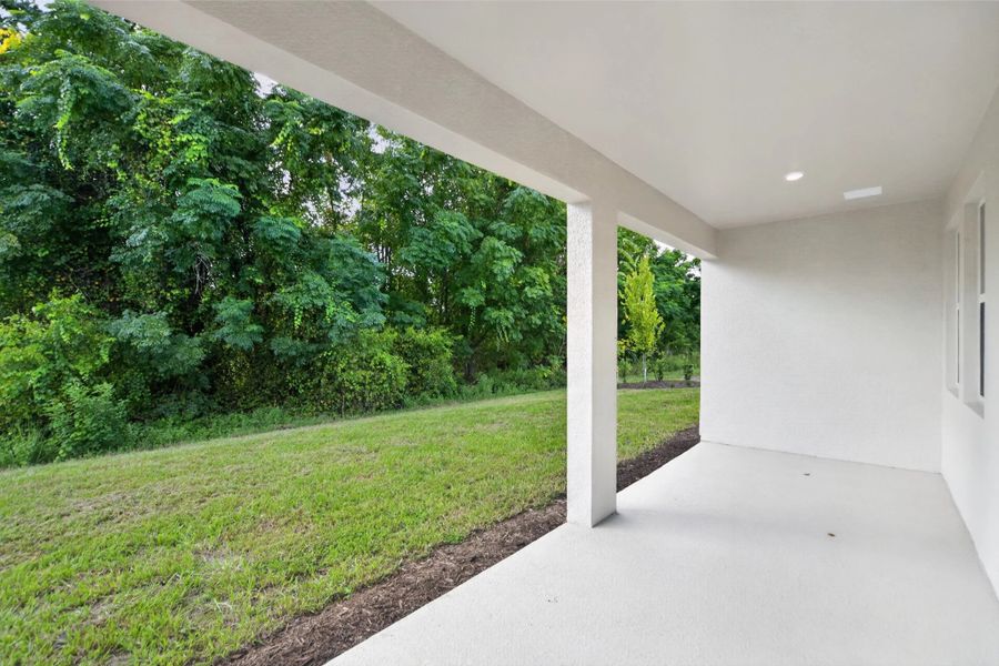 Exterior details and patio area of a home in Tyson Reserve, St. Cloud (Image 18).