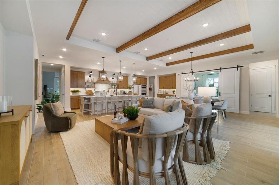 Furnished interior view inside a new home in Eden Preserve, Altamonte Springs (Image 9).