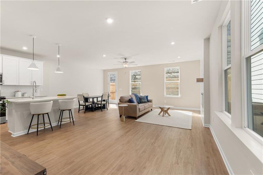 Furnished interior view inside a new home in The Village at Shallowford, Kennesaw (Image 19).