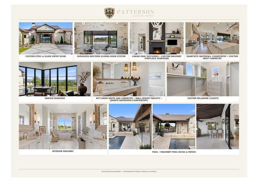 Patterson Custom Homes Build/ Finishes