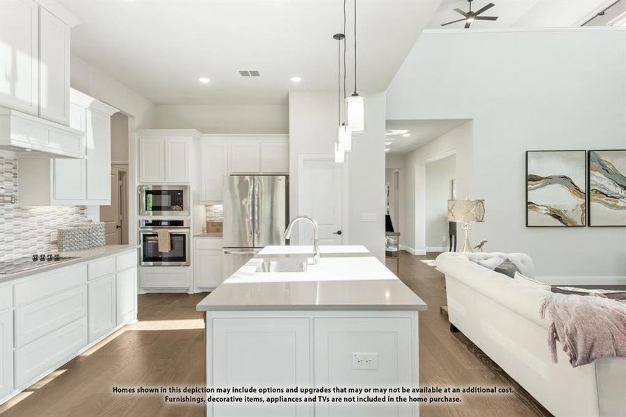 Furnished interior view inside a new home in The Oaks, Red Oak (Image 15). Furnished interior view inside a new home in The Oaks, Red Oak (Image 15).