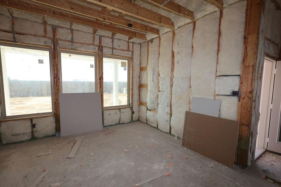 In-progress construction of a new home in Jordan Ranch 45' Homesites, Fulshear, TX (Image 4). In-progress construction of a new home in Jordan Ranch 45' Homesites, Fulshear, TX (Image 4).