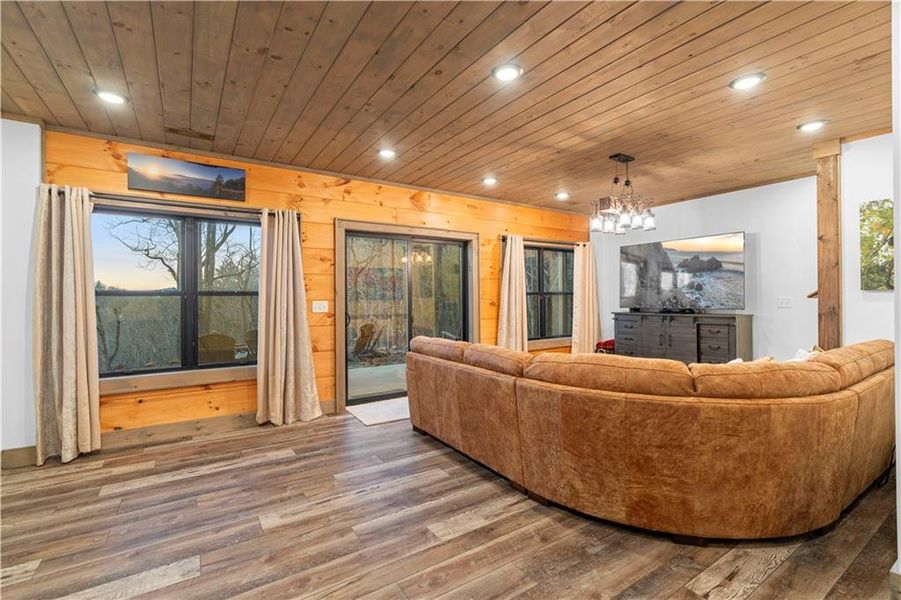 Furnished interior view inside a new home in , Cherry Log (Image 37).