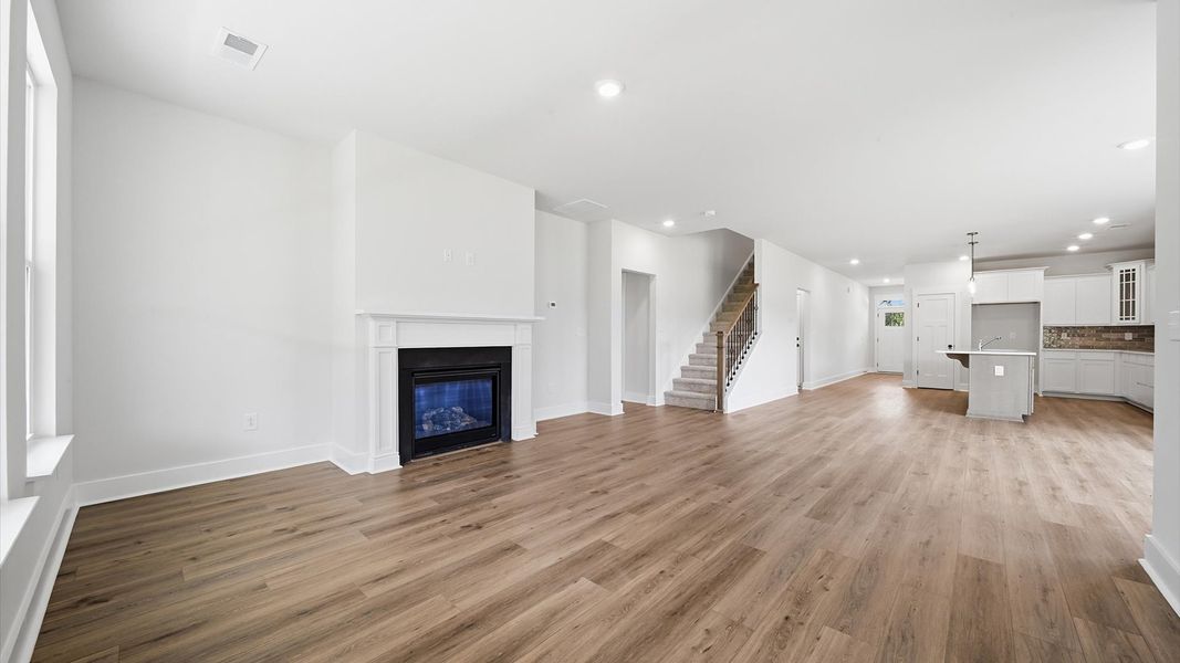 Furnished interior view inside a new home in Creeks at Midway, Anderson (Image 12).