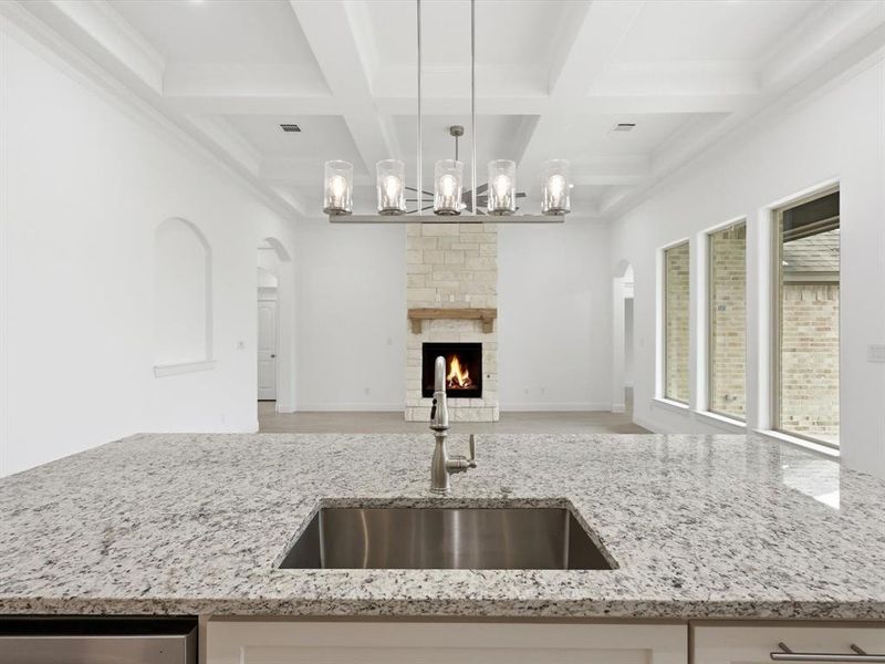 Close-up of interior finishes inside a home in , Godley (Image 18).