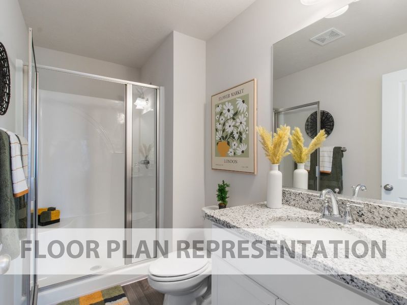 Athens Plan Primary Bathroom | Ivey Homes Athens Plan Primary Bathroom | Ivey Homes