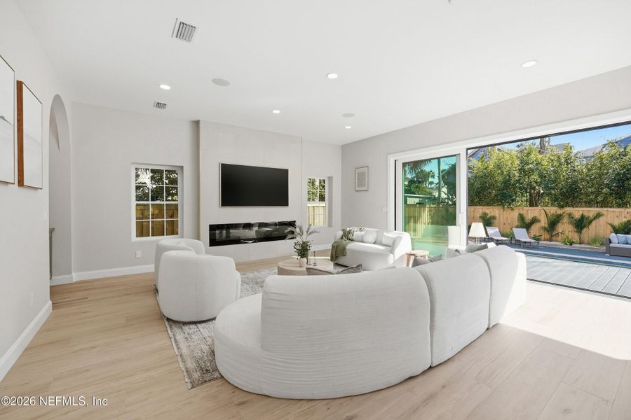 Furnished interior view inside a new home in , Atlantic Beach (Image 11).