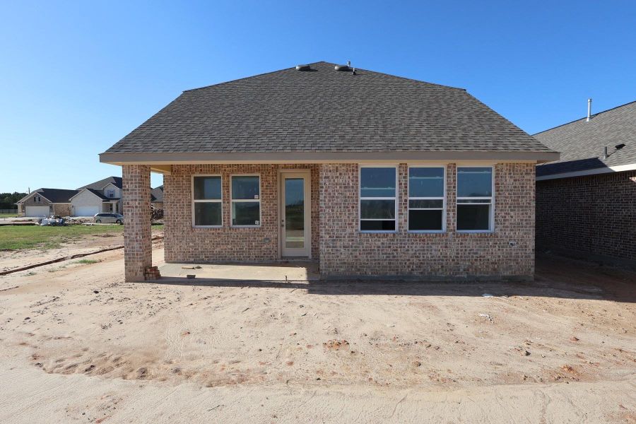 Backyard with covered patio - still under construction! Backyard with covered patio - still under construction!