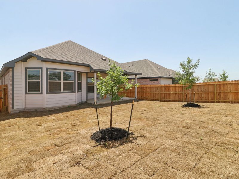 Exterior details and patio area of a home in Kallison Ranch, San Antonio (Image 4).
