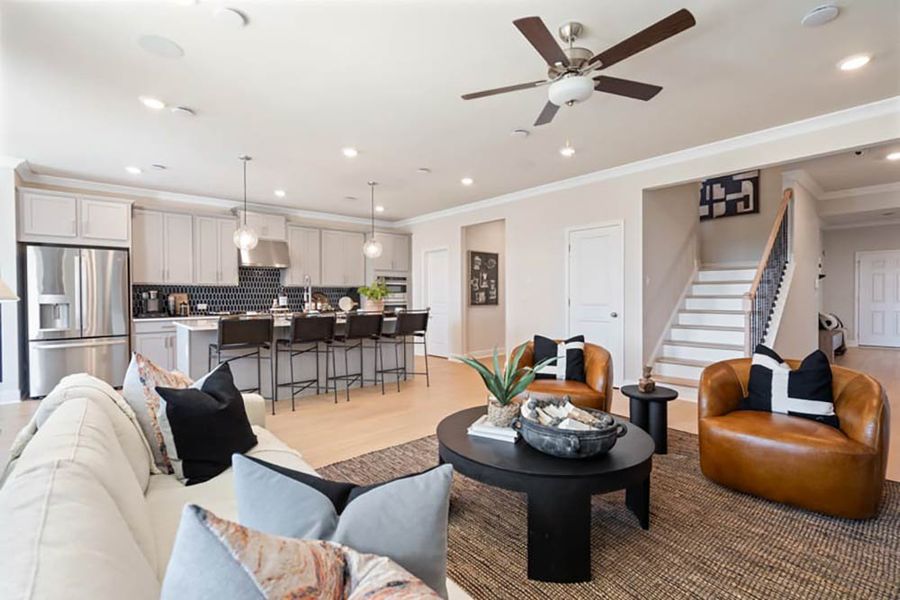 Representative furnished interior of a home built from the Sumner by Taylor Morrison in Bailey Fence, Dacula (Image 17).