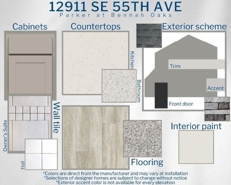 Parker - Colors for this home