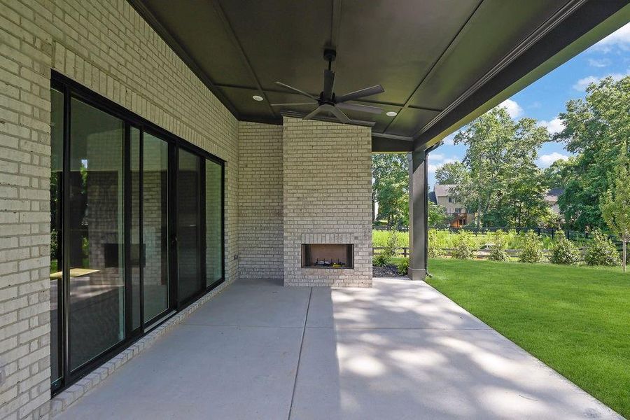 Exterior details and patio area of a home in , Cumming (Image 4). Exterior details and patio area of a home in , Cumming (Image 4).