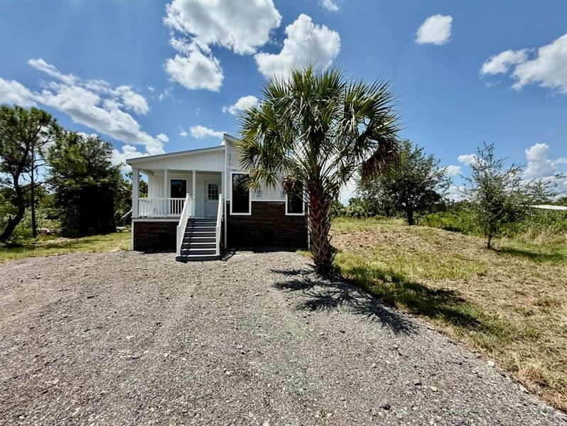 Front of Home with Half Porch Front of Home with Half Porch