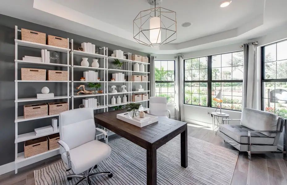 Furnished interior view inside a new home in Avondale at Avenir, Palm Beach Gardens (Image 12).