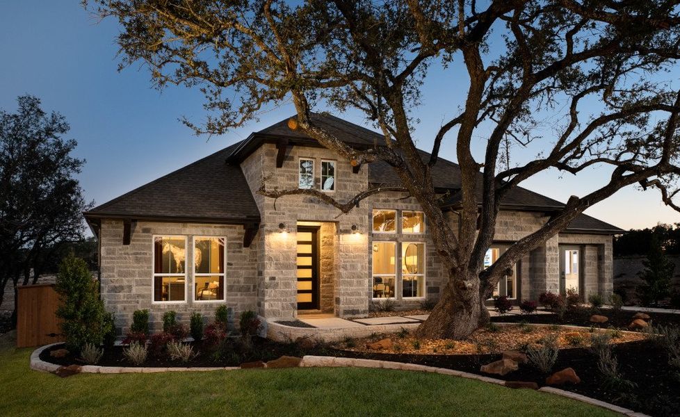 Representative exterior photo of a completed home built from the Avalon by Ashton Woods in The Trails at Carmel 70s, Pflugerville, TX (Image 1). Representative exterior photo of a completed home built from the Avalon by Ashton Woods in The Trails at Carmel 70s, Pflugerville, TX (Image 1).