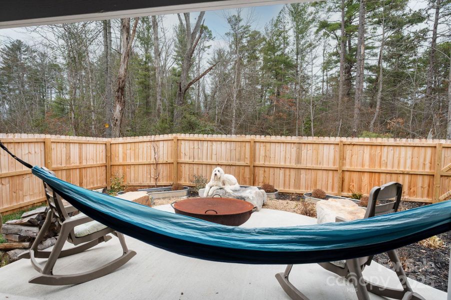 Exterior details and patio area of a home in , Fletcher (Image 4).