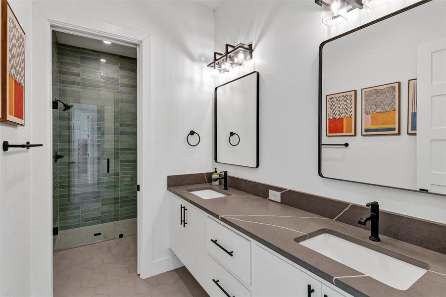 Furnished interior view inside a new home in , Graford (Image 10).