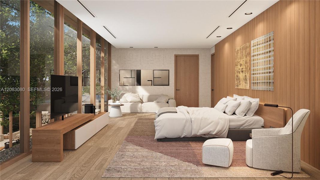 Furnished interior view inside a new home in , Miami (Image 4).