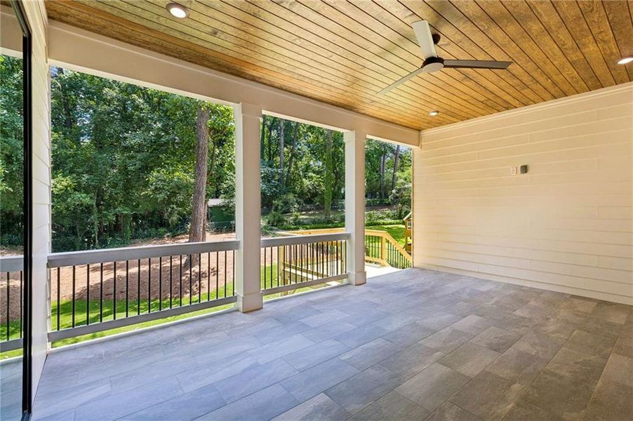 Exterior details and patio area of a home in , Atlanta (Image 4). Exterior details and patio area of a home in , Atlanta (Image 4).