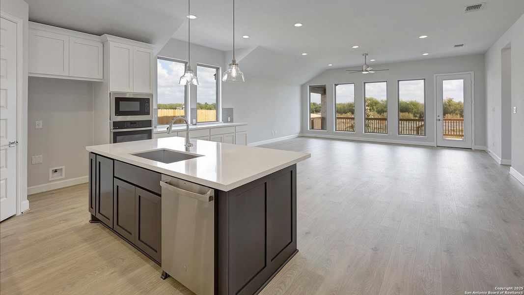 Furnished interior view inside a new home in Haby Hill 60', San Antonio (Image 7).