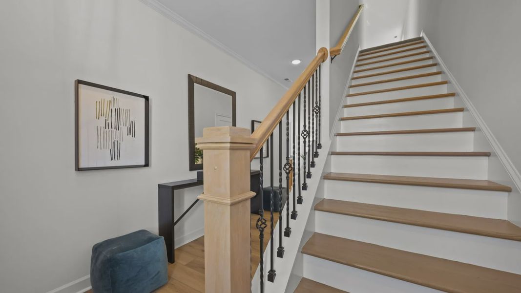 Furnished interior view inside a new home in Village at Maple Leaf Farm, King (Image 27).