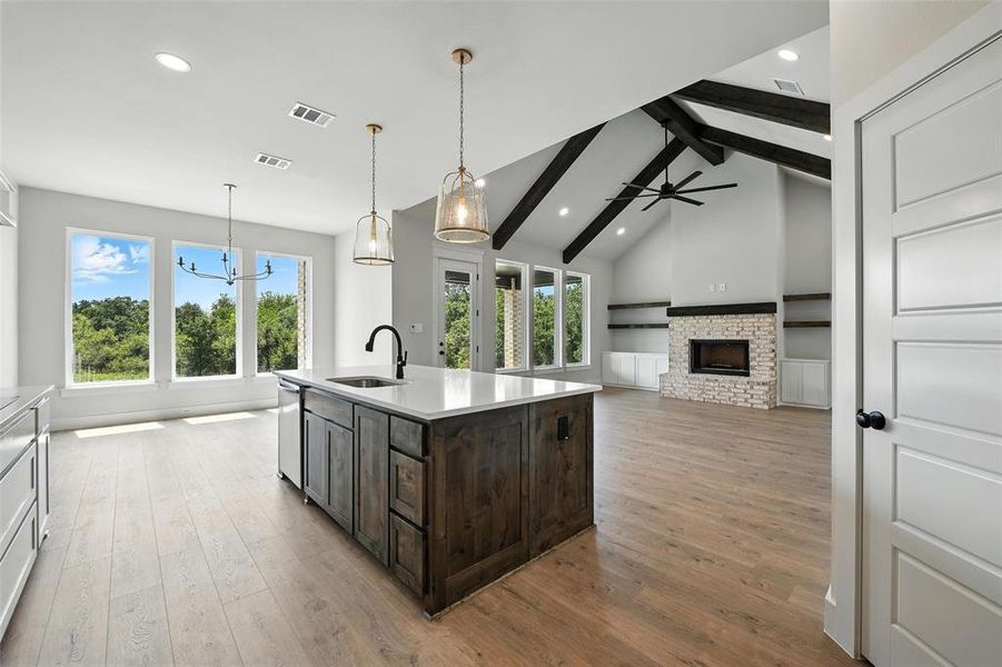 Furnished interior view inside a new home in , Weatherford (Image 4).