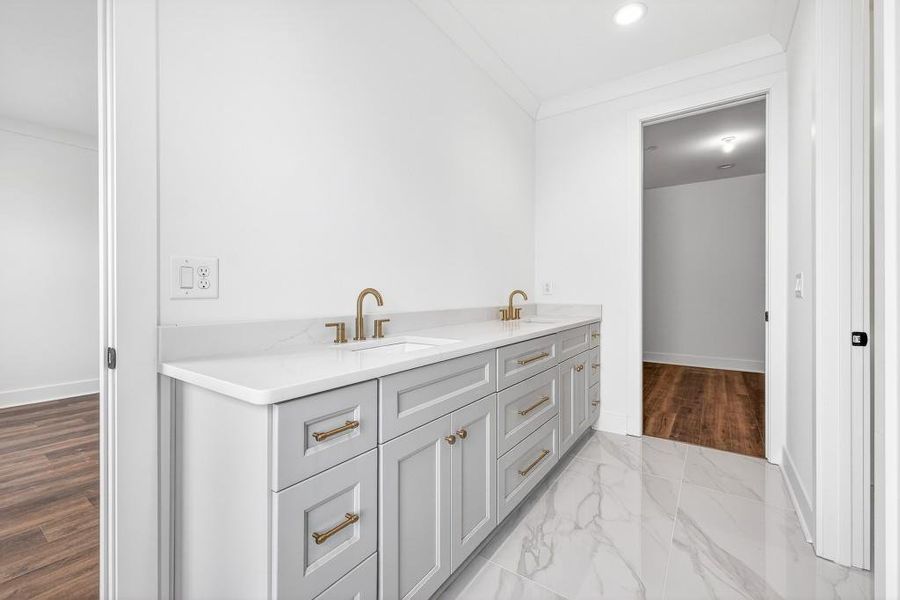 Furnished interior view inside a new home in Skyview On Broad, Sugar Hill (Image 11).