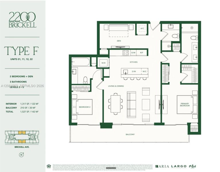 2D floor plan layout of this home in , Miami, FL (Image 6).