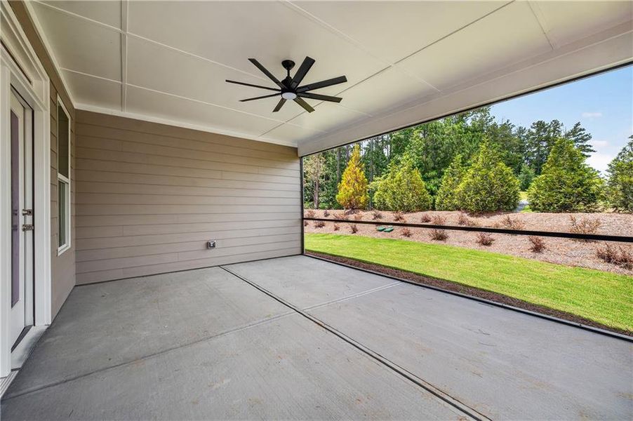Exterior details and patio area of a home in , Hiram (Image 3).