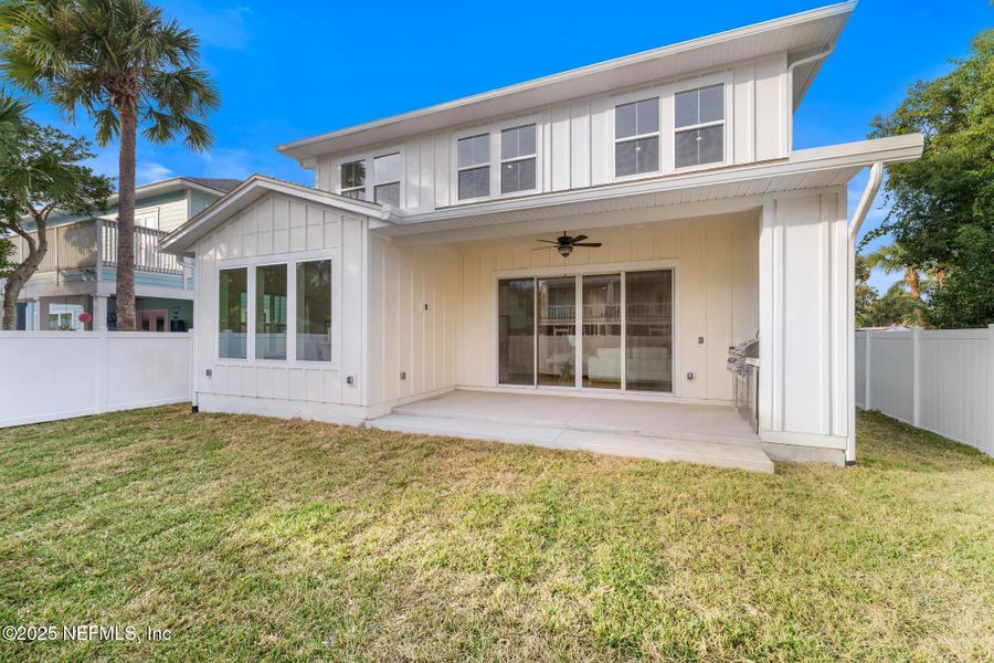 Exterior details and patio area of a home in , Jacksonville Beach (Image 35). Exterior details and patio area of a home in , Jacksonville Beach (Image 35).