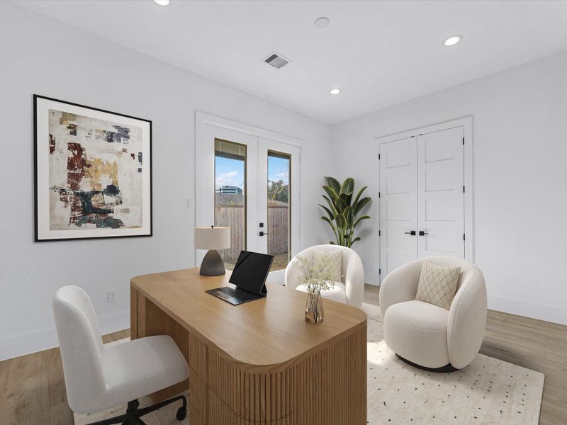 Furnished interior view inside a new home in , Houston (Image 20).