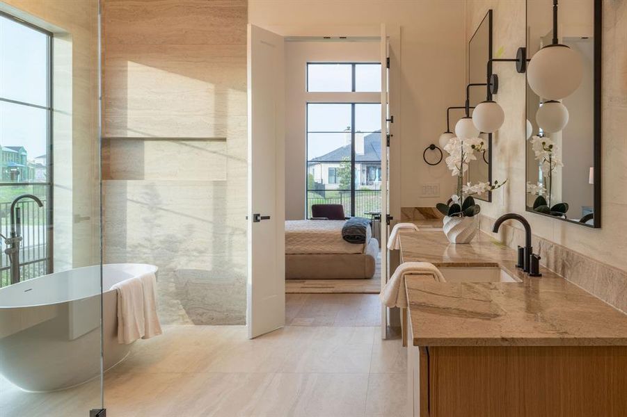 Furnished interior view inside a new home in , Heath (Image 10).