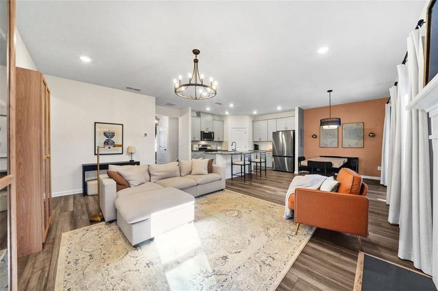 Furnished interior view inside a new home in , Loganville (Image 35).