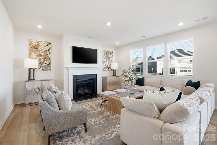 Furnished interior view inside a new home in Waxhaw Landing, Monroe (Image 31).