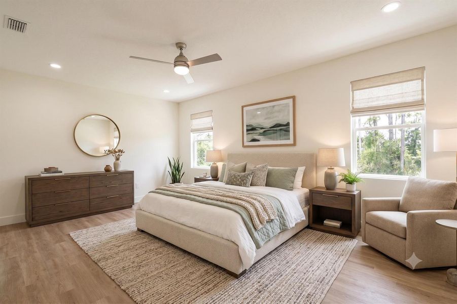 11 - Primary Bedroom Staged