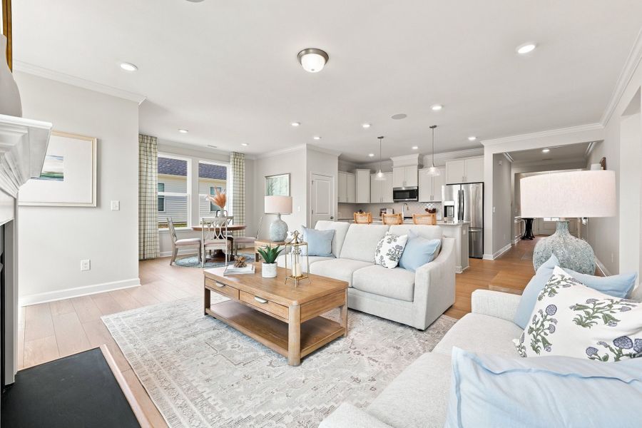 Representative furnished interior of a home built from the The Daphne C by Davidson Homes LLC in Wendell Ridge, Wendell (Image 32). Representative furnished interior of a home built from the The Daphne C by Davidson Homes LLC in Wendell Ridge, Wendell (Image 32).