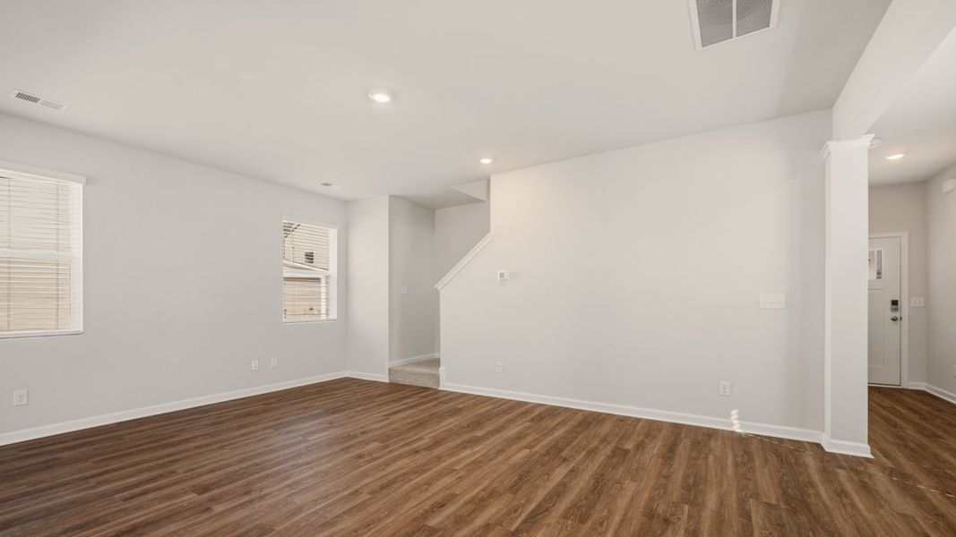 Representative unfurnished interior of a home built from the Somerset by D.R. Horton in Oakchase at Hampton, Hampton (Image 14).