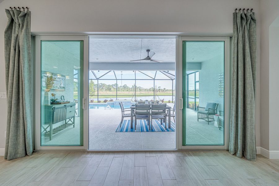 Representative exterior details of a home built from the Capistrano Grande by GHO Homes in High Pointe, Vero Beach (Image 25).