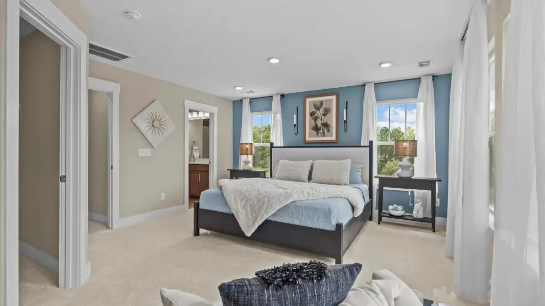 Furnished interior view inside a new home in Brookland Place, Hendersonville (Image 15).