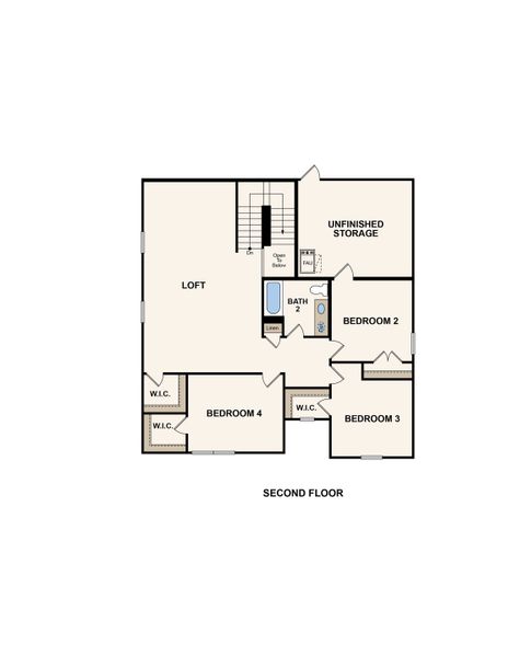 2D floor plan layout of this home in Pearlbrook, Texas City, TX (Image 4). 2D floor plan layout of this home in Pearlbrook, Texas City, TX (Image 4).