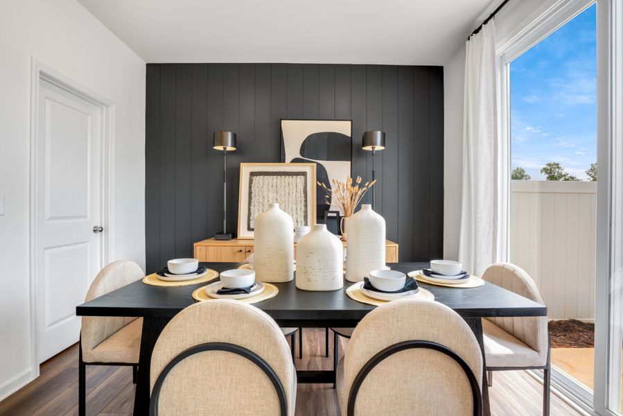 Representative furnished interior of a home built from the Claymore by Mattamy Homes in Magnolia Park Townes, Garner (Image 6).