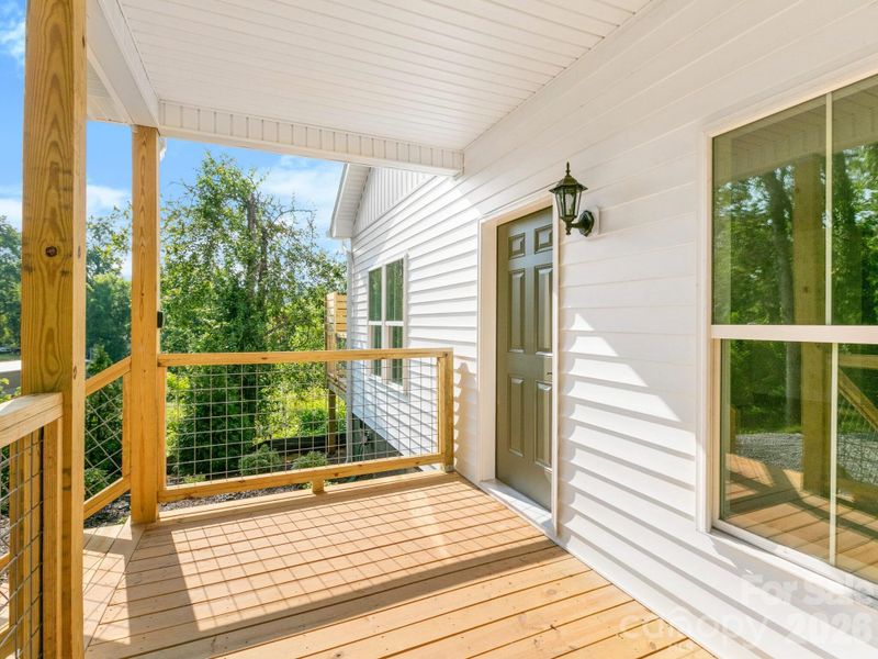 Exterior details and patio area of a home in , Candler (Image 18).