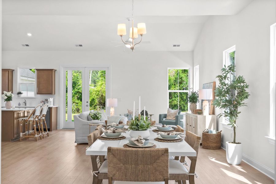 Furnished interior view inside a new home in Downtown Loris Homes, Loris (Image 9).