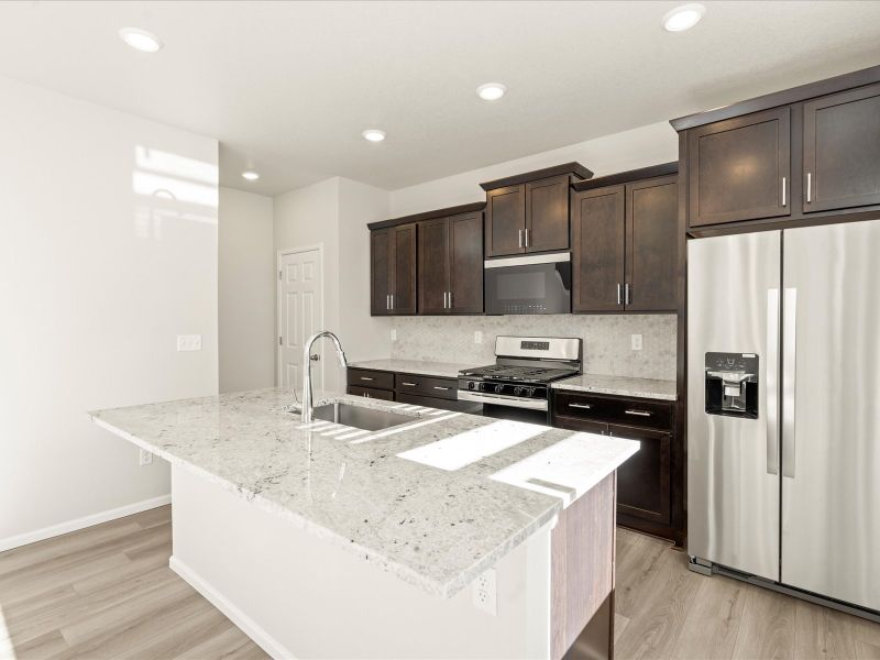 Furnished interior view inside a new home in Lorson Ranch: The Trail Collection, Colorado Springs (Image 3).
