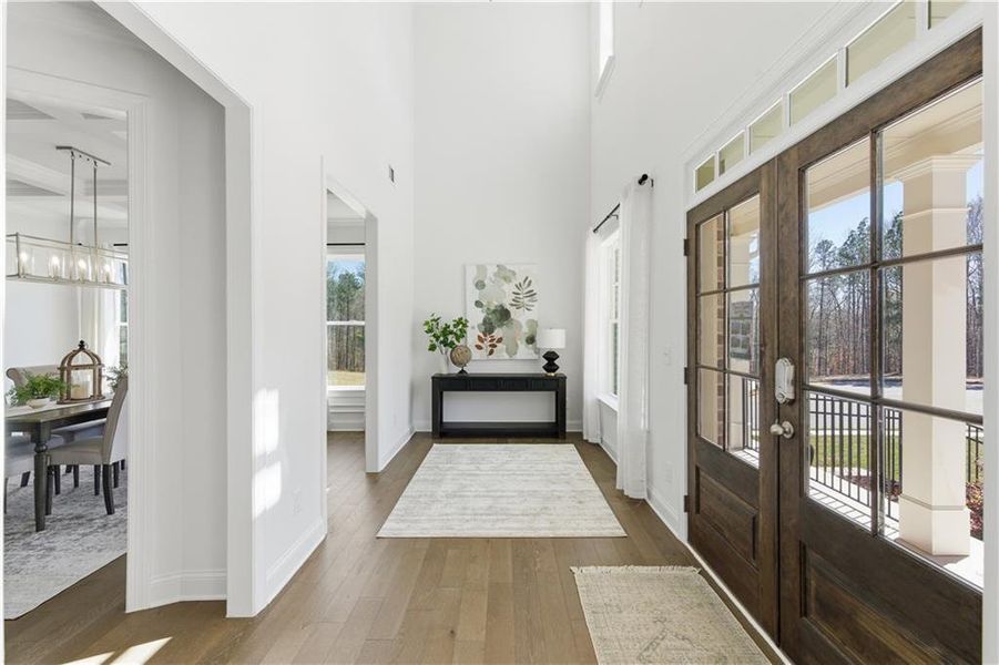 Furnished interior view inside a new home in The Estates at Hurricane Pointe, Douglasville (Image 5).