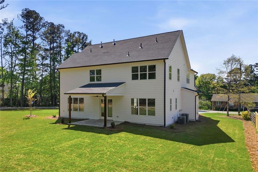 Exterior details and patio area of a home in , Marietta (Image 30). Exterior details and patio area of a home in , Marietta (Image 30).